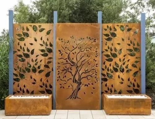 Αντιδιαβρωτικό προσαρμοσμένο μέγεθος μετάλλων φύλλων χάλυβα Corten για το τοπίο