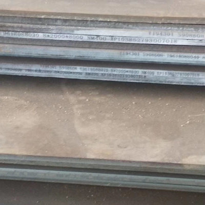 Χαλύβδινη πλάκα θερμής έλασης NM450 6mm 8mm 10mm Πάχος Υψηλή Σκληρότητα